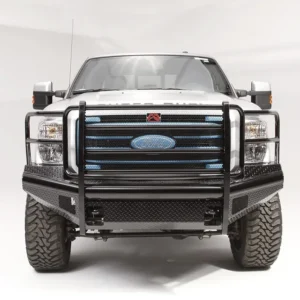 Fab Fours Black Steel Front Bumper - Ford Super Duty (FS05-S1260-1)