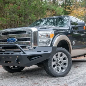 Fab Fours Red Steel Front Bumper - Ford Super Duty (FS11-RS2562-1)