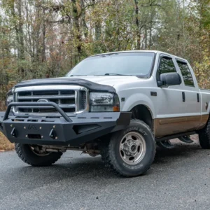 Fab Fours Red Steel Front Bumper - Ford Super Duty (FS99-RS1662-1)