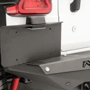 Fab Fours Rear Bumper License Plate Bracket - Jeep Wrangler JL (M4550-1)