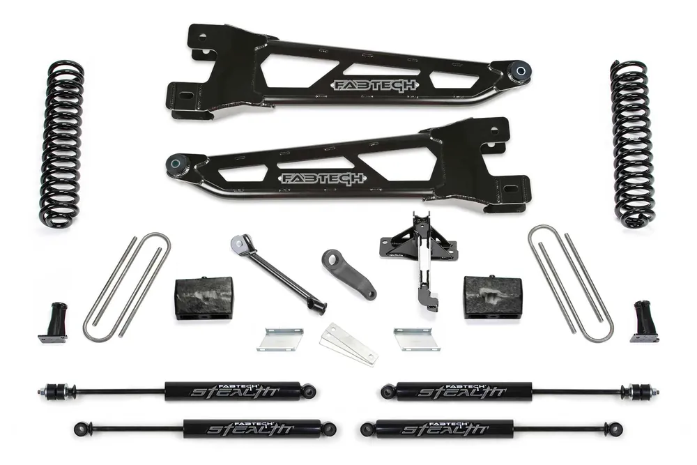 Fabtech 6- Radius Arm System w/ Stealth Shocks (K2218M)