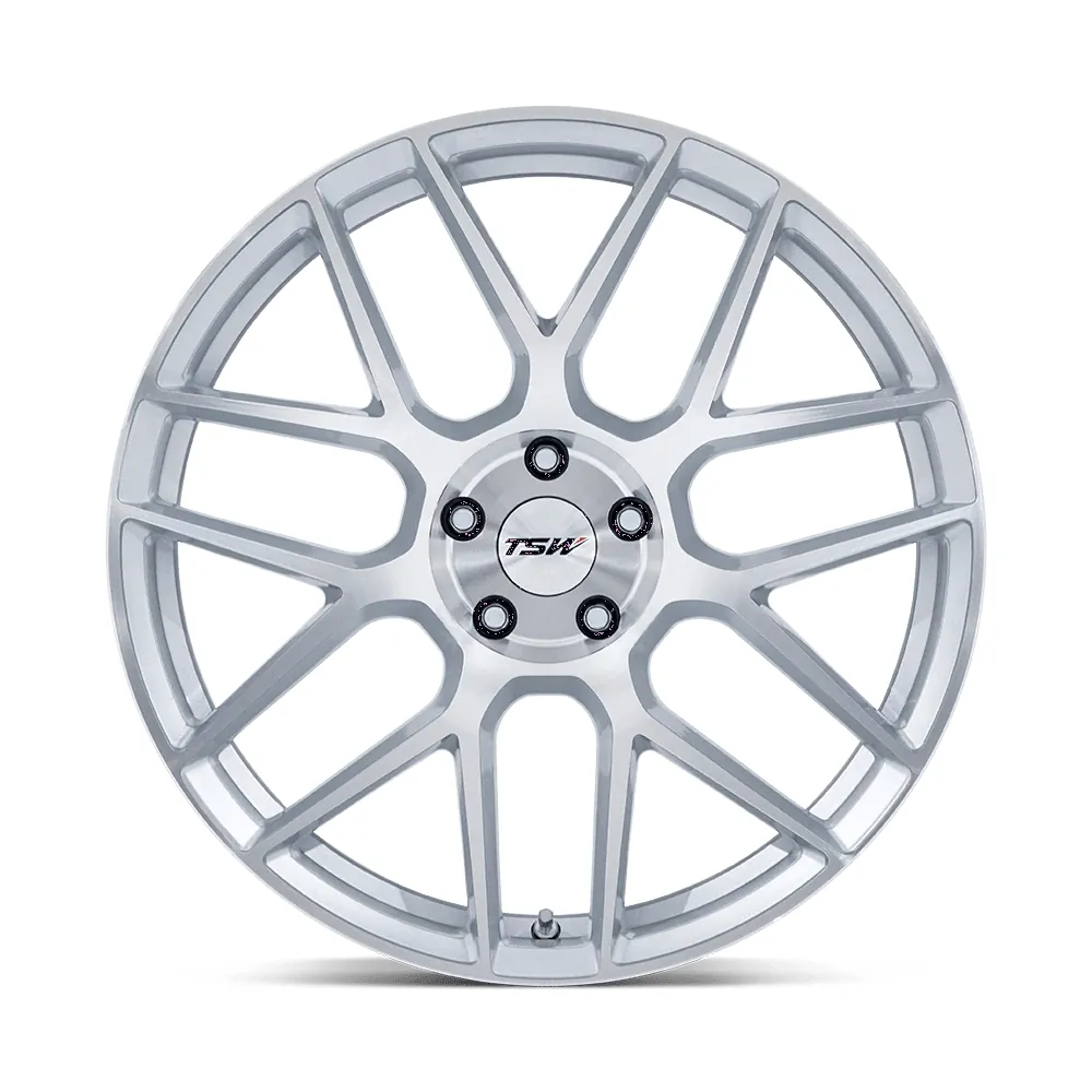TSW TW002 Lasarthe 18x10.5 5x114.3 25mm Offset - Gloss Silver Machined - Image 3