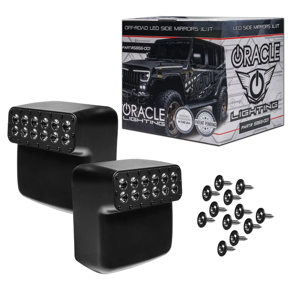 Oracle Lighting LED Offroad Side Mirrors Jeep JL/JT