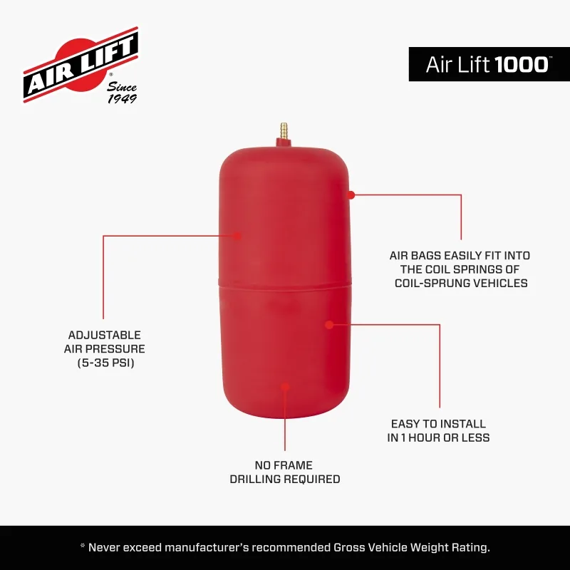 Air Lift 1000 Universal Air Spring Kit - 60901