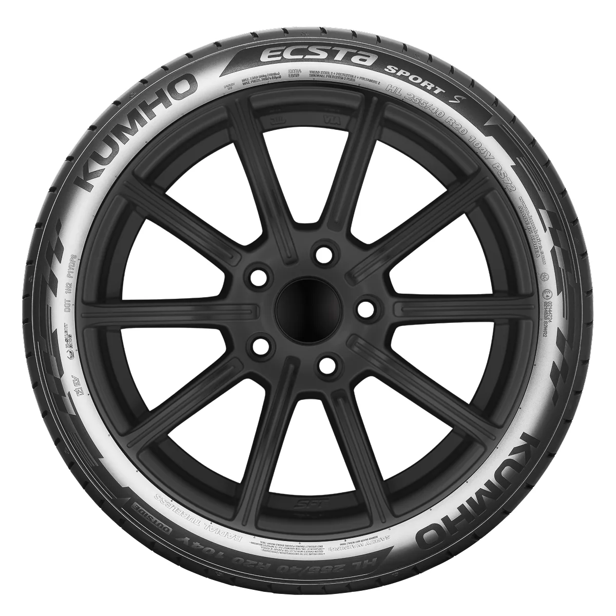 Kumho Ecsta Sport S Ps72S tire - side view