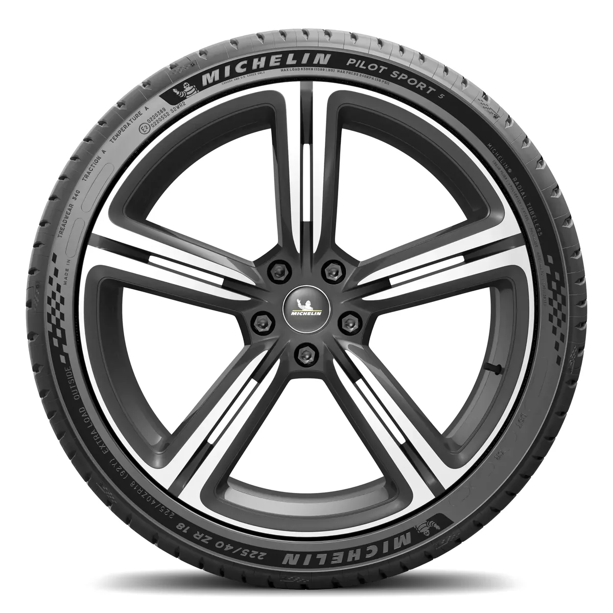 Michelin Pilot Sport 5 tire - side view