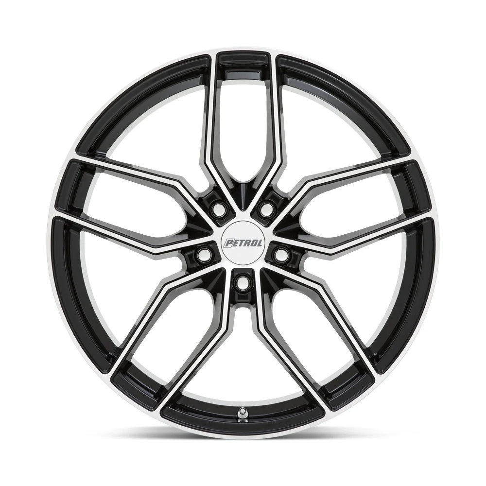 Petrol P5C 18x8 5x115 40mm Offset - Gloss Black Machined - Image 3