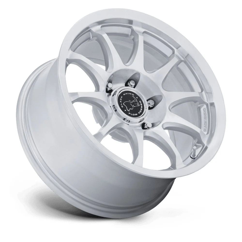 Black Rhino BR038 Ronin 17x8.5 6x139.7 0mm Offset - Gloss Silver Machined Face - Image 2