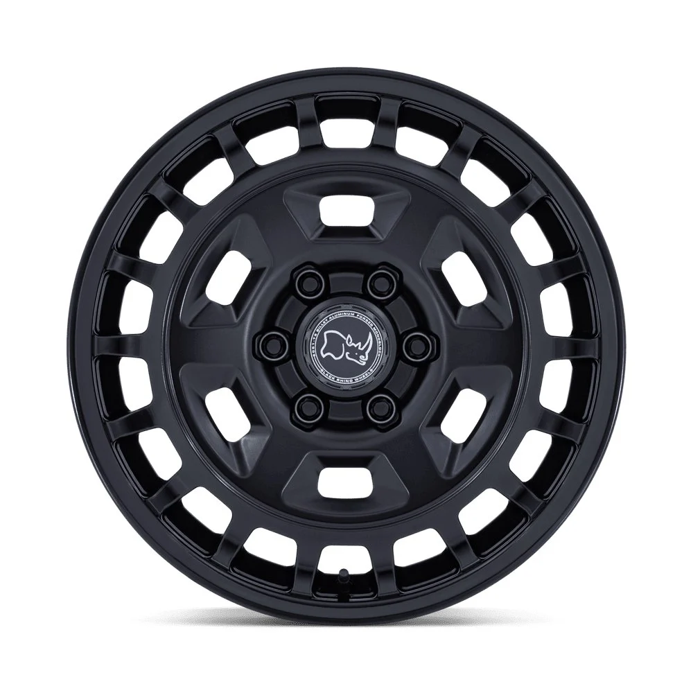 Black Rhino BR405 Rover 18x8 6x130 32mm Offset - Matte Black w/ Gloss Black Lip - Image 3