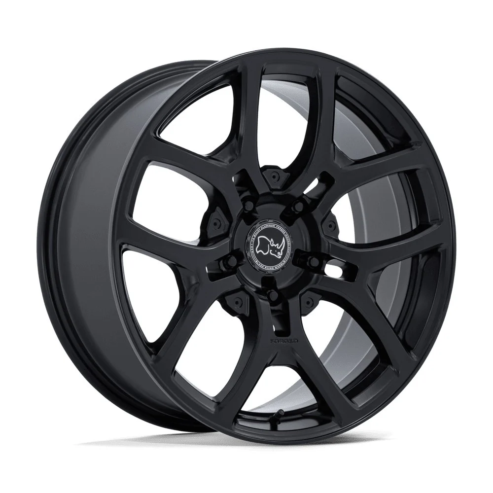 Black Rhino BR406 Rockledge 20x8.5 5x139.7 35mm Offset - Matte Black - Image 2