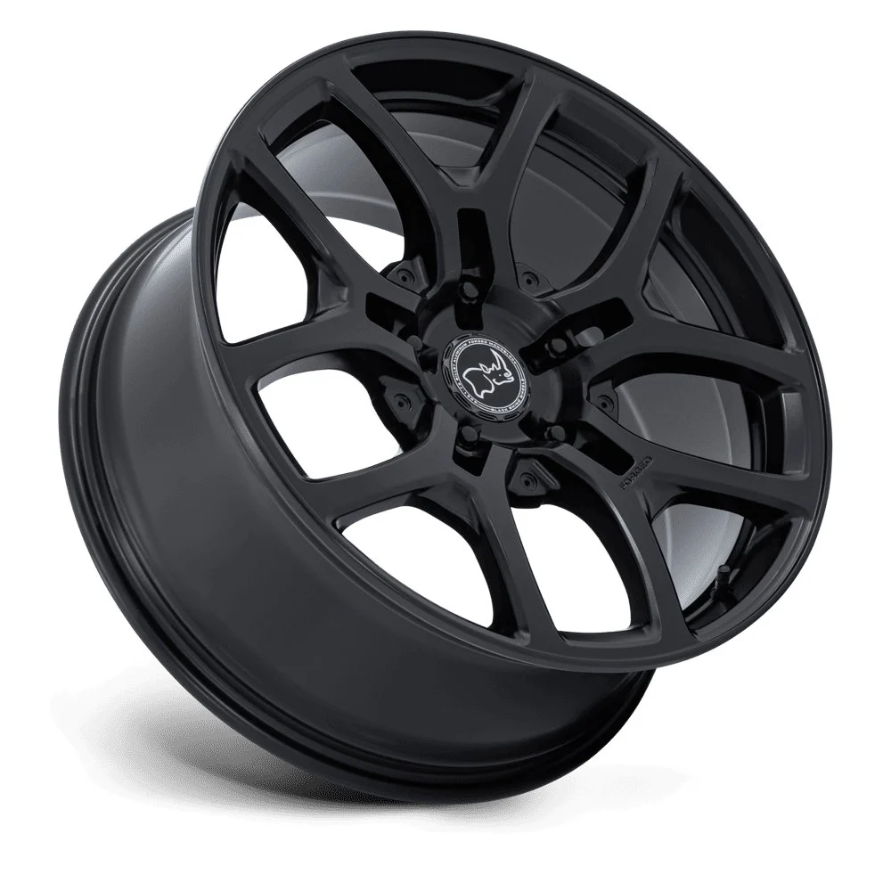 Black Rhino BR406 Rockledge 20x8.5 5x139.7 35mm Offset - Matte Black - Image 3