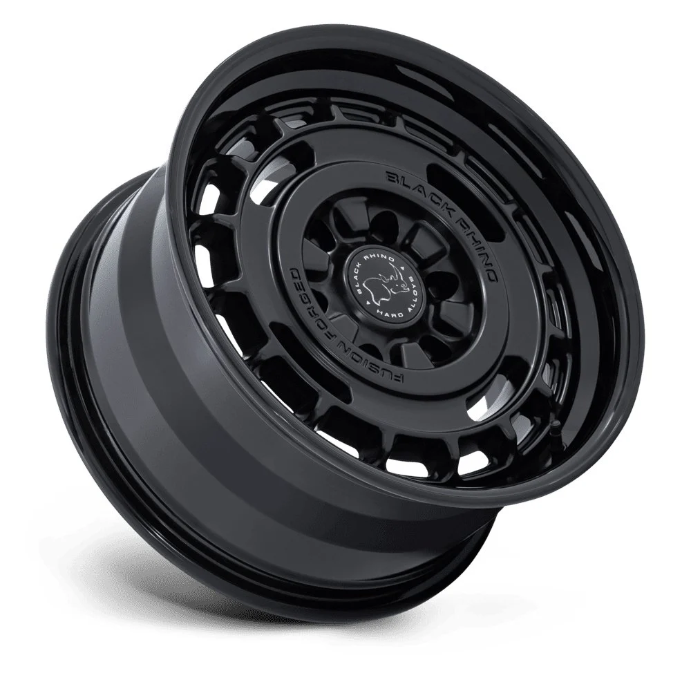 Black Rhino BR600 Vagabond 17x8 6x130 32mm Offset - Matte Black w/ Gloss Black Lip - Image 2
