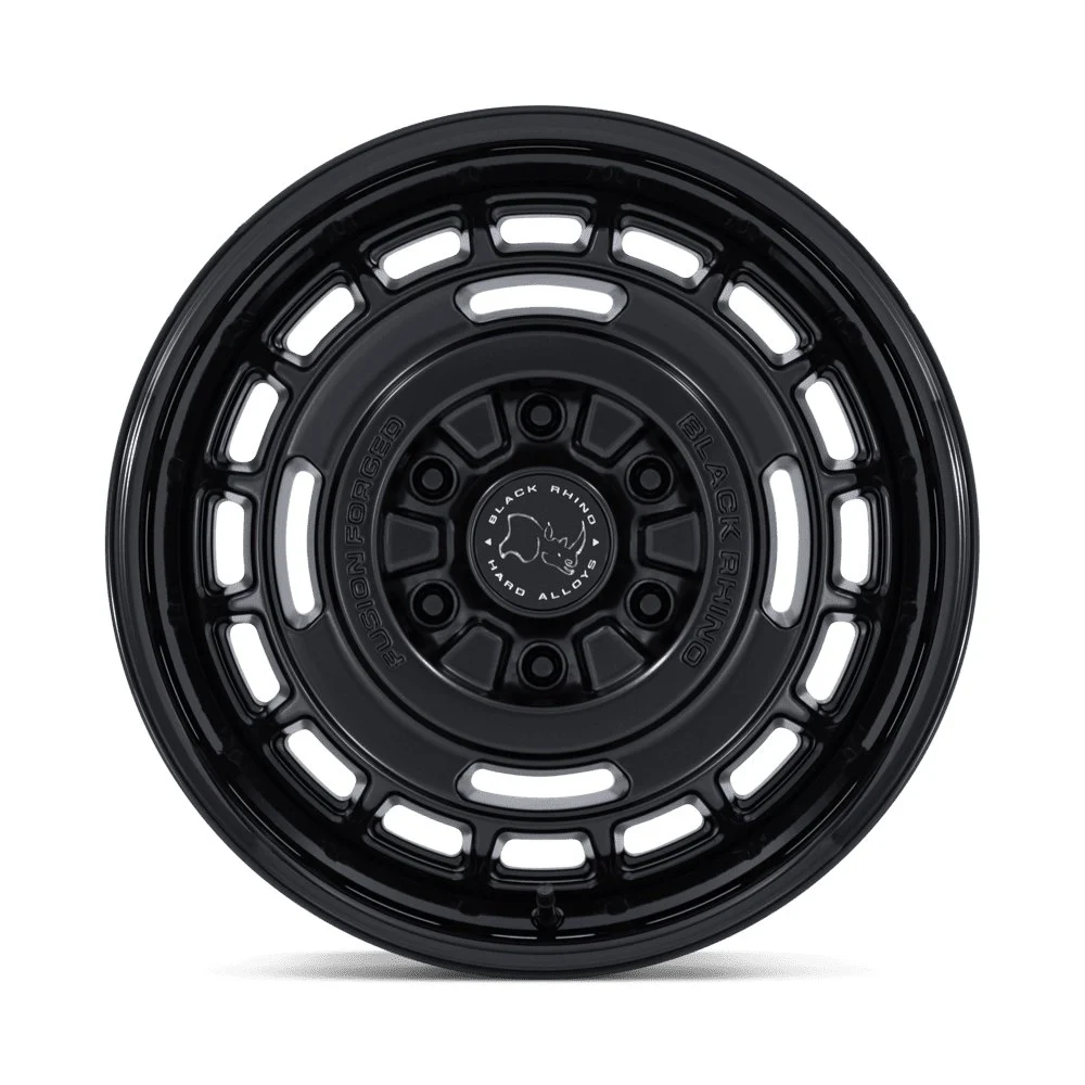 Black Rhino BR600 Vagabond 17x8 6x130 32mm Offset - Matte Black w/ Gloss Black Lip - Image 3