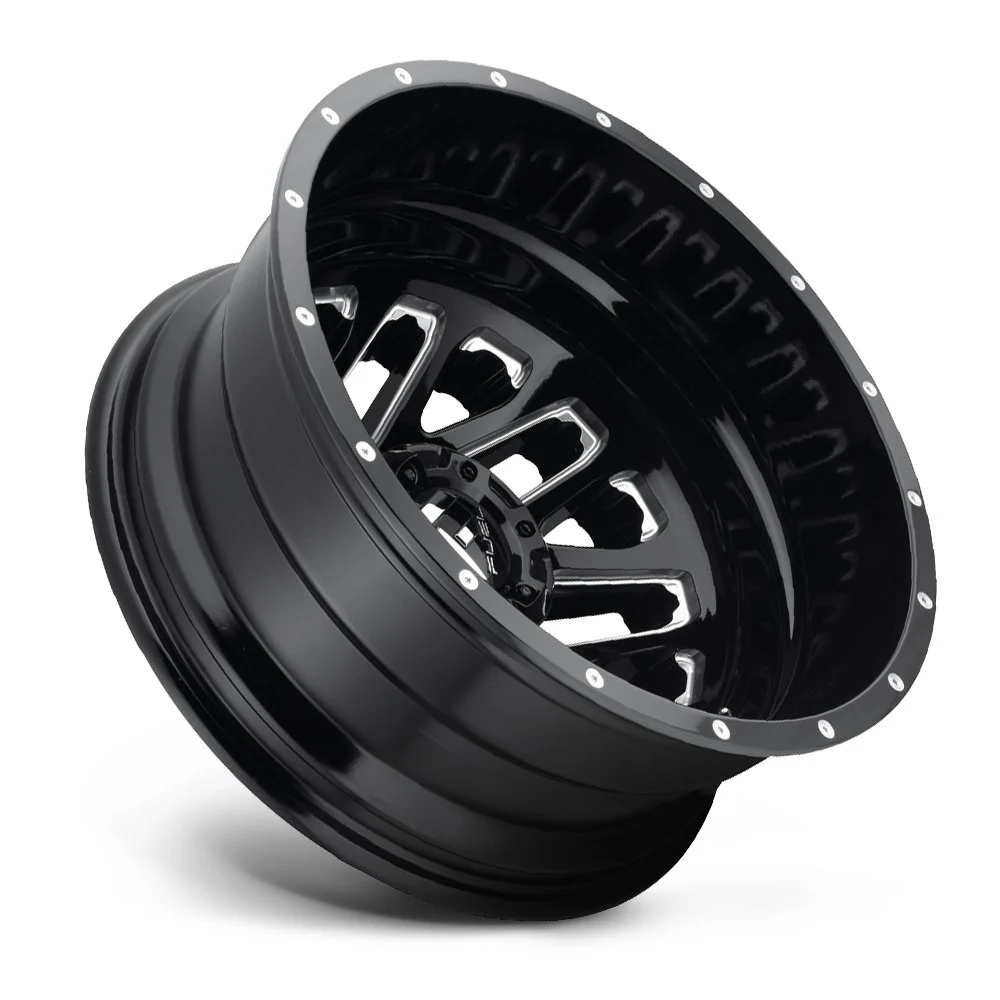 Fuel Off-Road D581 Triton 22x8.25 8x210 -221mm Offset - Black - Rear Outer - Image 2