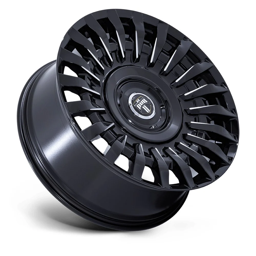 DUB DC272 Honcho 22x9 5x115/5x120 15mm Offset - Gloss Black Milled - Image 2