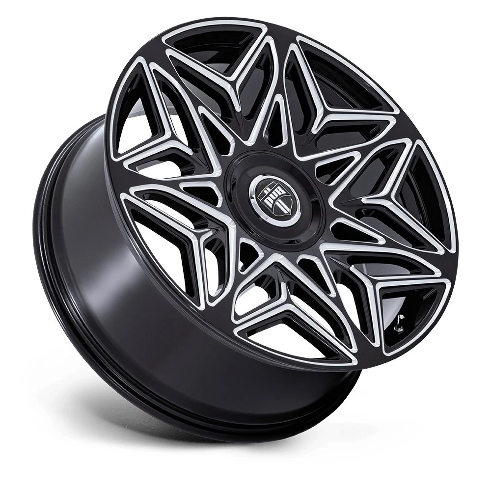 DUB DC274 Anomaly 24x10 5x115/5x120 15mm Offset - Gloss Black Milled - Image 2
