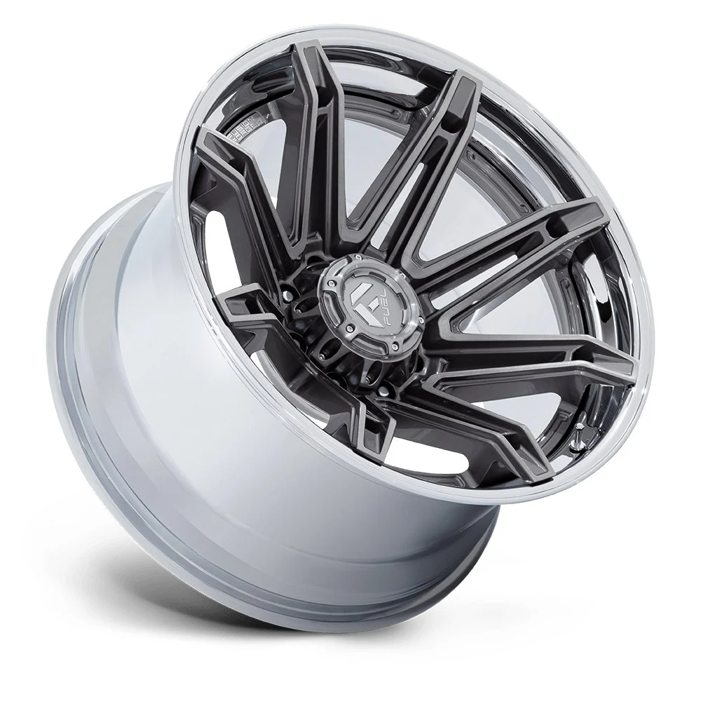 Fuel Off-Road FC401 Brawl 24x12 6x135 -44mm Offset - Platinum Chrome - Image 2