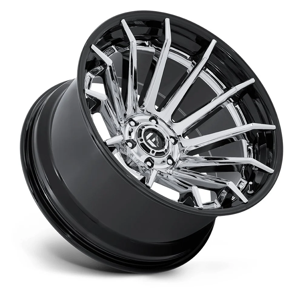 Fuel Off-Road FC403 Burn 22x12 6x135 -44mm Offset - Chrome Gloss Black - Image 2