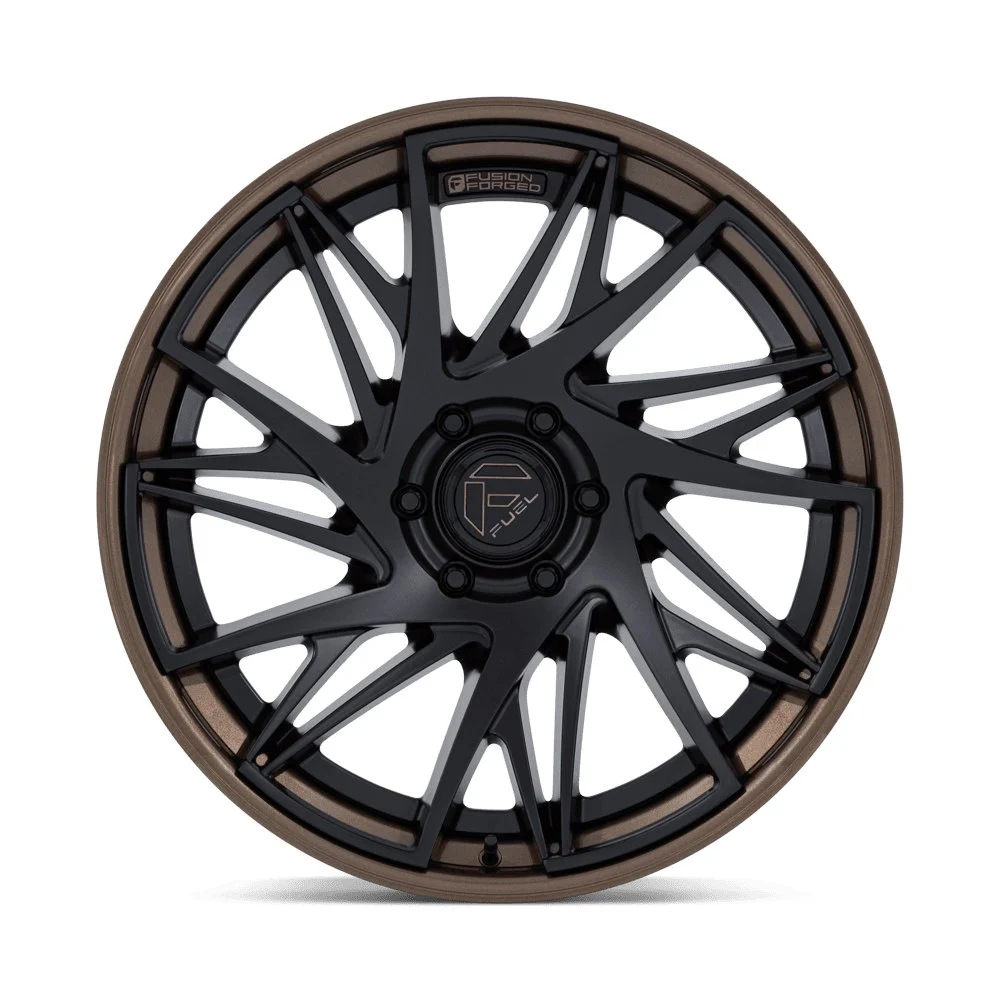 Fuel Off-Road FC405 Dynamo 22x10 6x135 -18mm Offset - Matte Black w/ Bronze Lip - Image 3