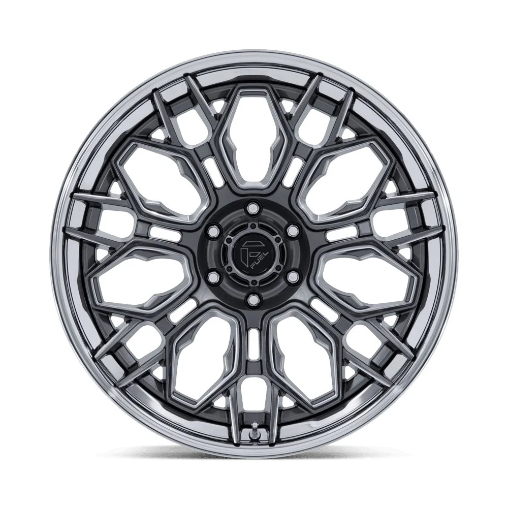 Fuel Off-Road FC409 Hive 22x9.5 6x139.7 20mm Offset - Gloss Gunmetal w/ Chrome Lip - Image 3