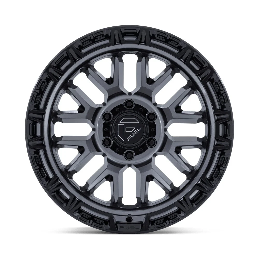 Fuel Off-Road FC890 Rail 17x9 6x139.7 1mm Offset - Gloss Gunmetal w/ Black Lip - Image 3