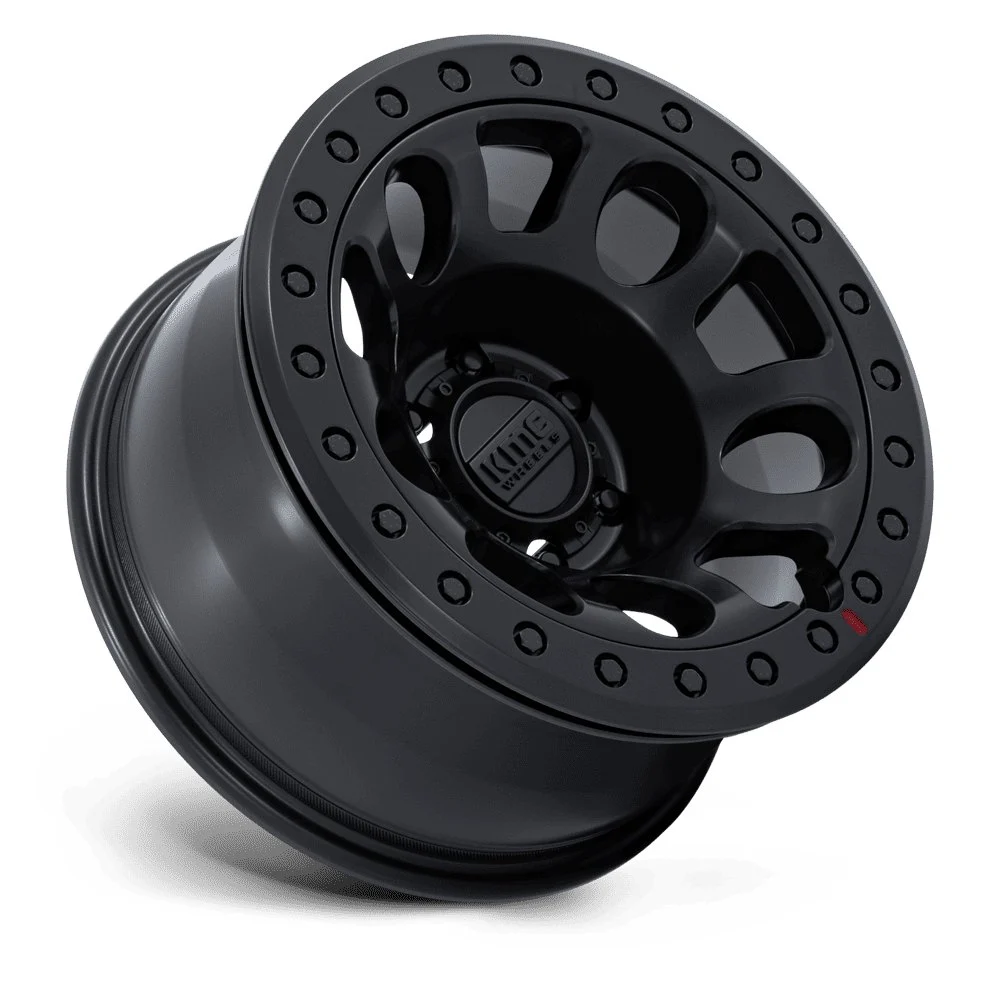 KMC KM241 E25 Beadlock 17x9 6x139.7 1mm Offset - Blackout - Image 2