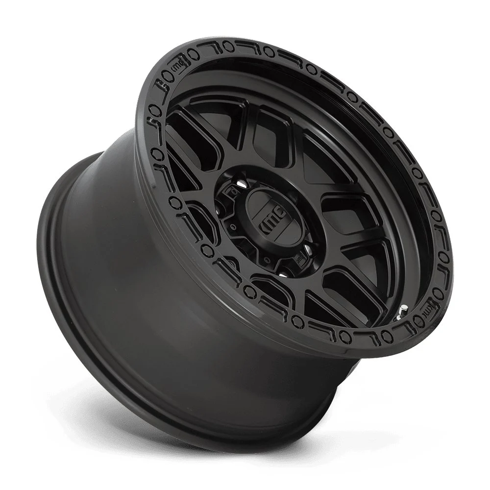KMC KM544 Mesa 20x9 6x139.7 18mm Offset - Satin Black w/ Gloss Black Lip - Image 2