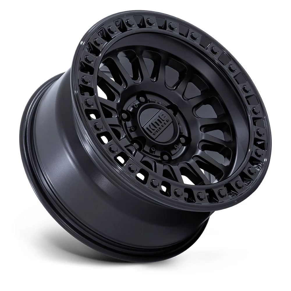 KMC KM552 IMS 18x9 8x165.1 18mm Offset - Matte Black Gloss w/ Black Lip - Image 2