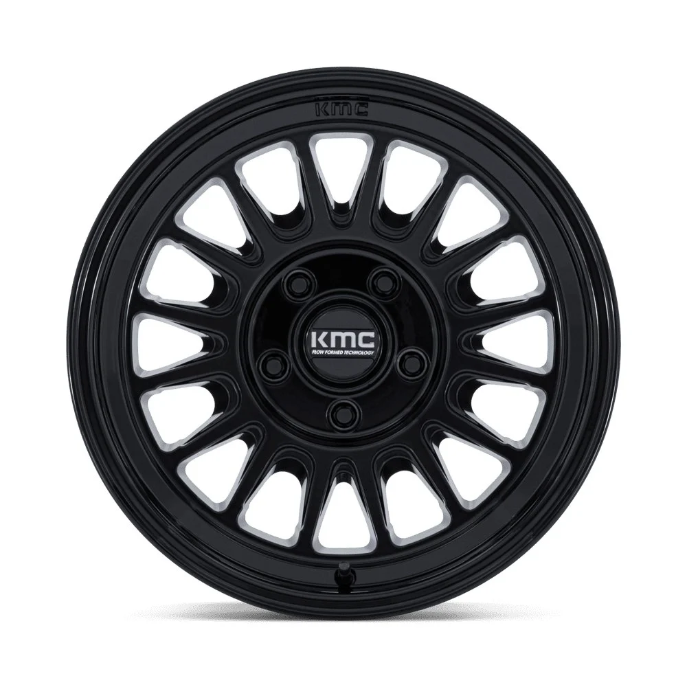 KMC KM733 Impact FFT 17x8.5 5x127 0mm Offset - Gloss Black - Image 3