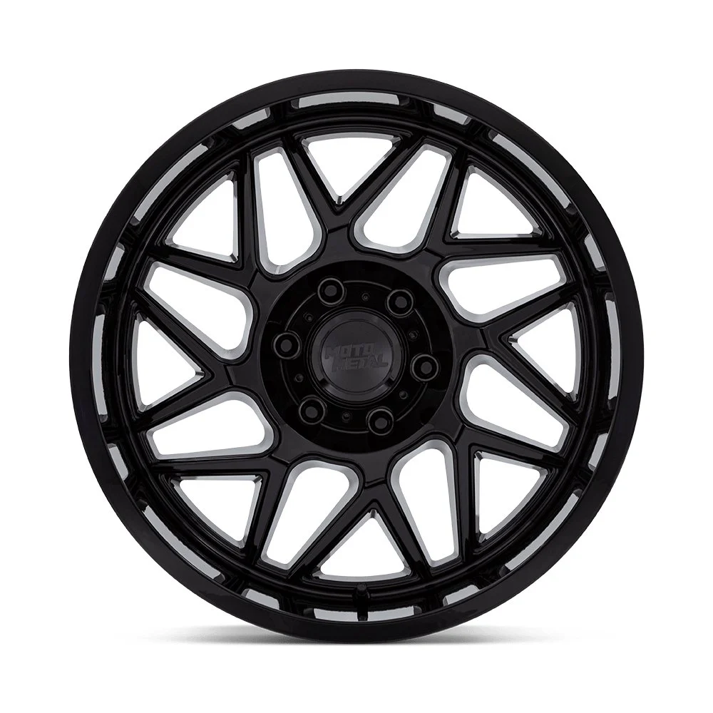 Moto Metal MO812 Turbine 20x10 5x127 -18mm Offset - Gloss Black - Image 3