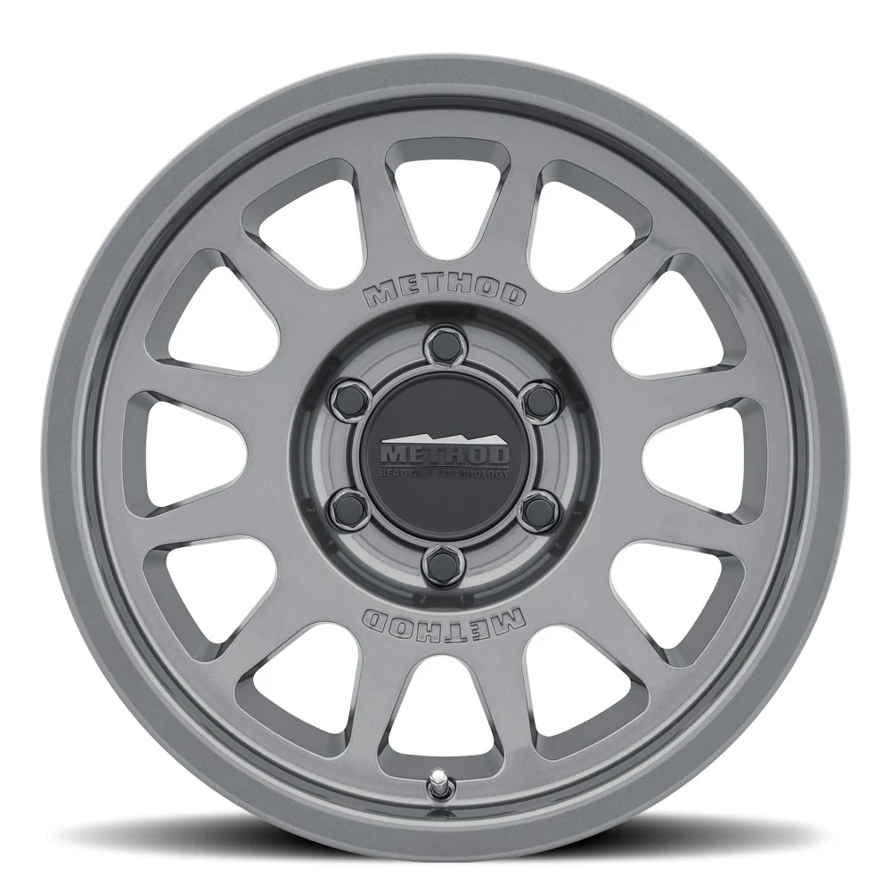 Method MR703 Bead Grip 17x9 - 5x127 Bolt Pattern, -12mm Offset, 71.5mm Hub Bore - Gloss Titanium - Image 2