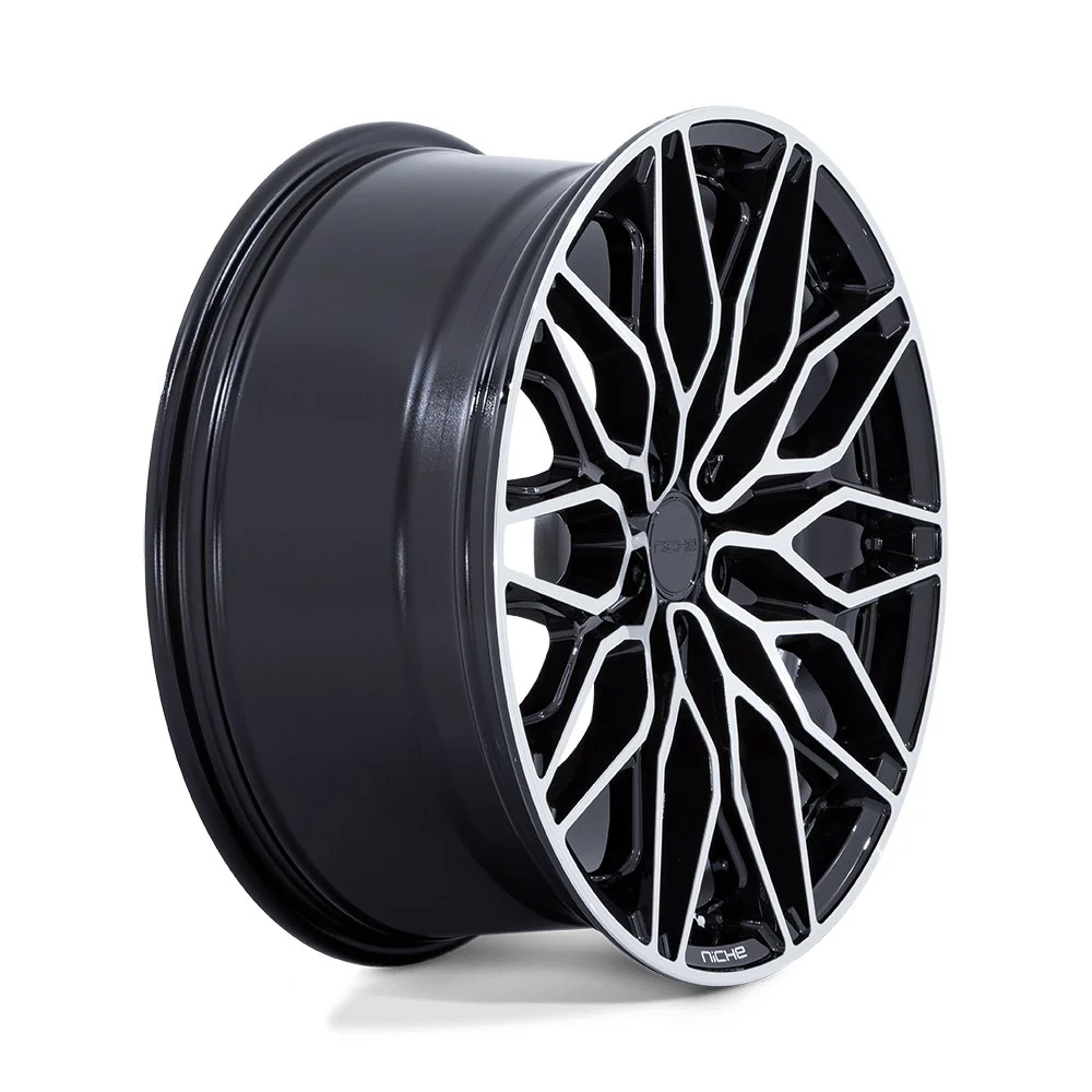 Niche NC277 Calabria 5 20x9 5x112 27mm Offset - Gloss Black Machined - Image 3