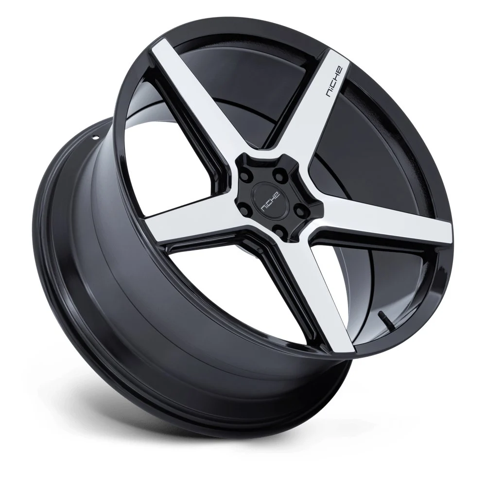 Niche NC283 Modena 20x10.5 5x120 38mm Offset - Gloss Black Machined Face - Image 2