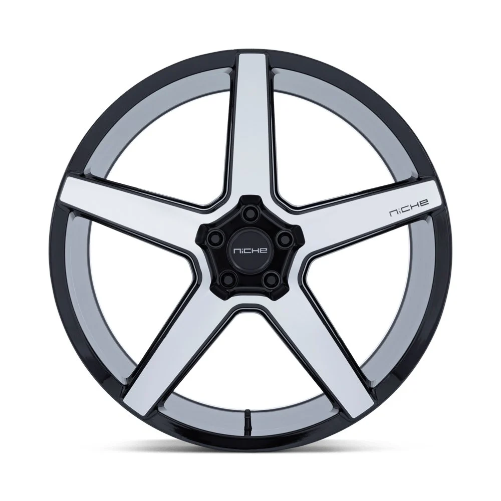 Niche NC283 Modena 20x10.5 5x112 30mm Offset - Gloss Black Machined Face - Image 3
