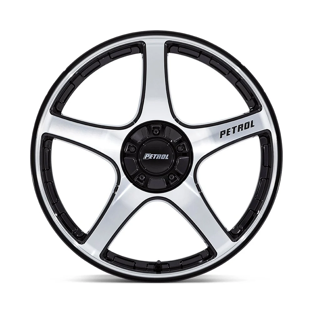 Petrol PE003 P2E 17x8 5x100/5x120 35mm Offset - Gloss Black Machined Face - Image 3
