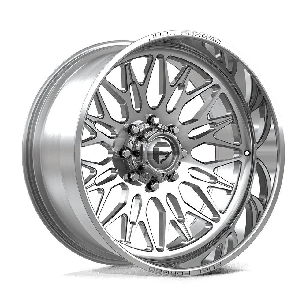 Fuel Off-Road Forged FF129 Crime CC in Polished - photo may show a different lug count; this part is 8x180