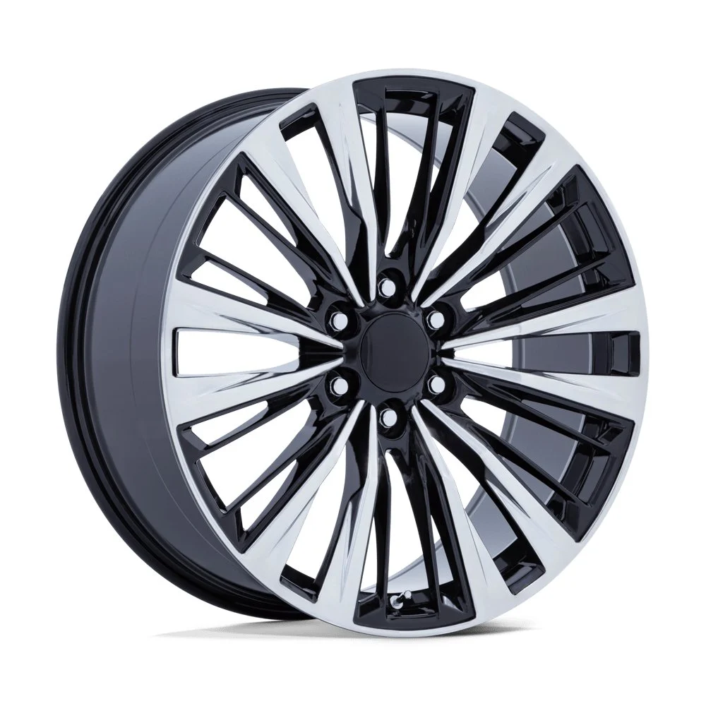 Performance Replicas PR226 in Gloss Black Polished - photo may show a different lug count; this part is 6x139.7