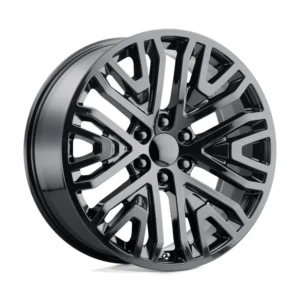 Performance Replicas PR197 in Gloss Black - photo may show a different lug count; this part is 6x139.7