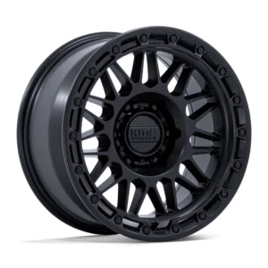 KMC KM555 Attack in Matte Black - photo may show a different lug count; this part is 6x139.7
