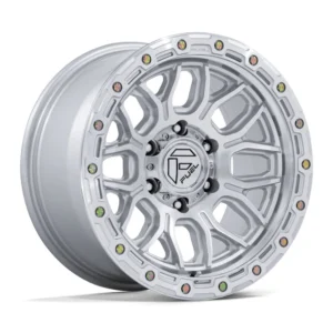Fuel Off-Road FC881 Surge in Gloss Silver Machined - photo may show a different lug count; this part is 6x139.7