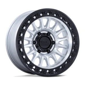 KMC KM552 IMS in Machined w/ Black Lip - photo may show a different lug count; this part is 6x135