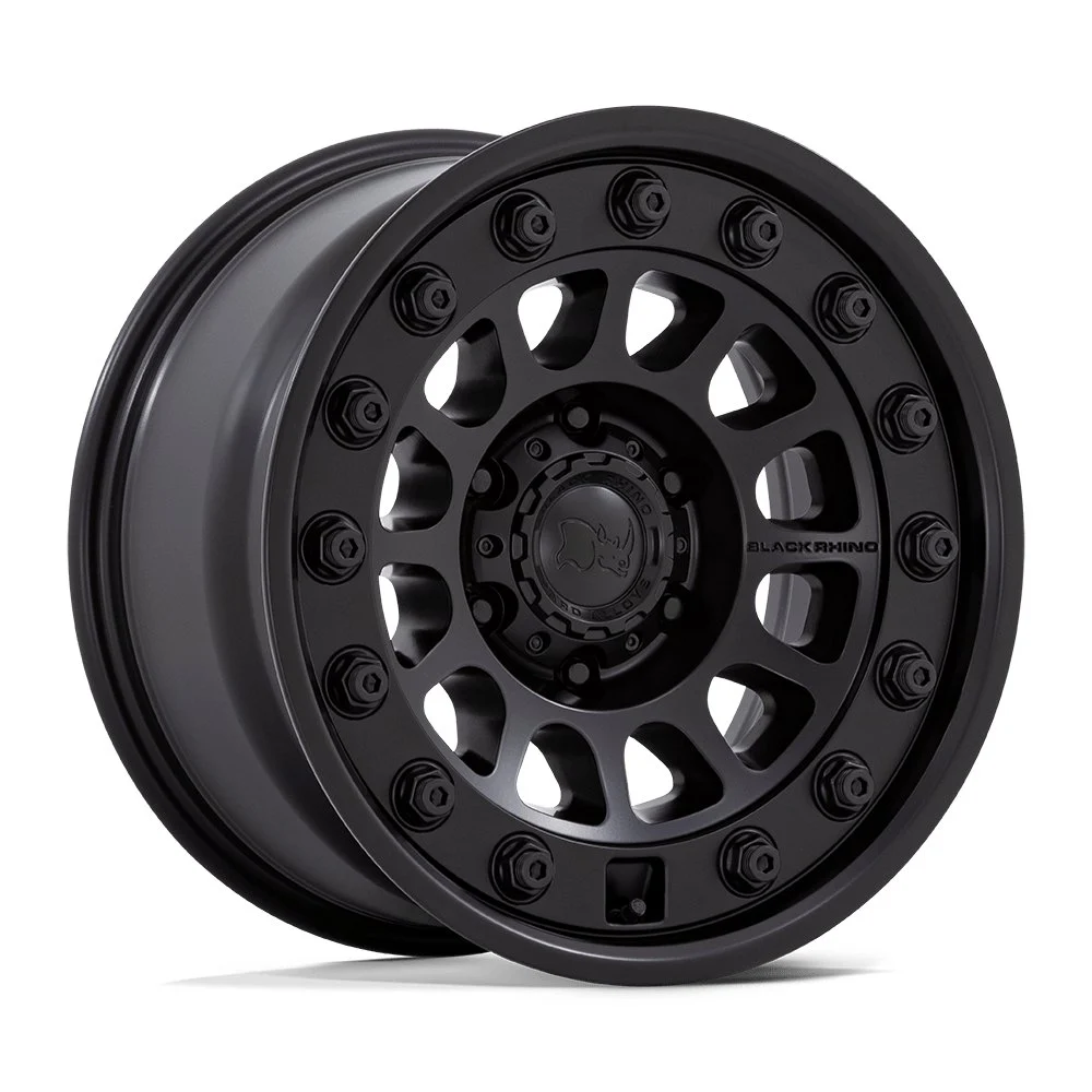 Black Rhino BR012 Outback in Matte Black - photo may show a different lug count; this part is 5x127