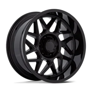 Moto Metal MO812 Turbine in Gloss Black - photo may show a different lug count; this part is 8x170