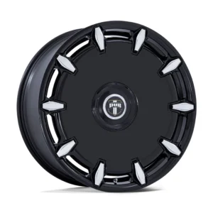DUB DC271 Cheef in Gloss Black Milled - photo may show a different lug count; this part is 5x115/5x120