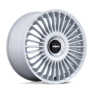 Rotiform RC202 GRZ in Gloss Silver - photo may show a different lug count; this part is 5x112/5x120