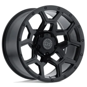 Black Rhino Overland in Matte Black - photo may show a different lug count; this part is 5x127