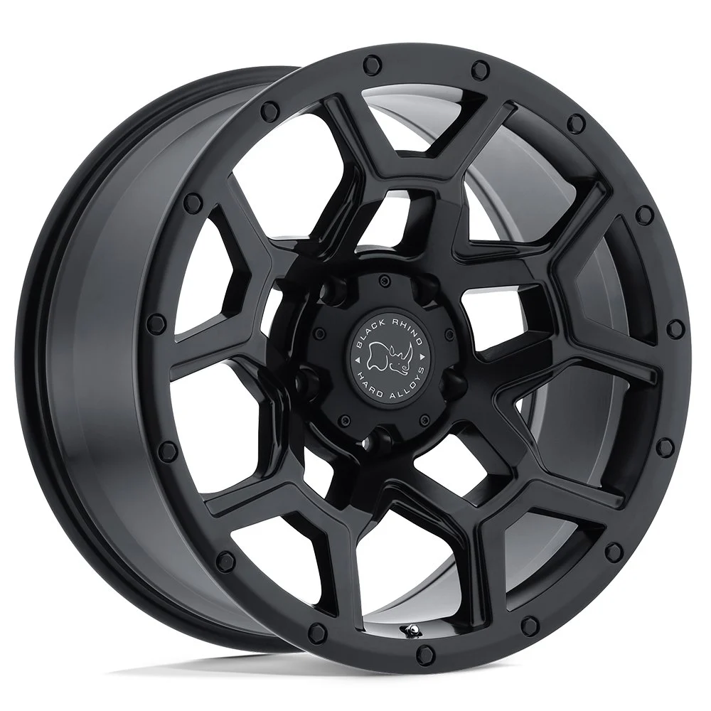 Black Rhino Overland in Matte Black - photo may show a different lug count; this part is 5x127