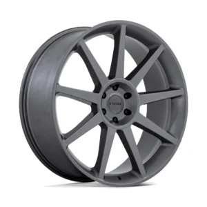 Status ST002 Mammoth in Matte Anthracite - photo may show a different lug count; this part is 5x120