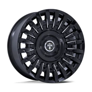 DUB DC272 Honcho in Gloss Black Milled - photo may show a different lug count; this part is 5x115/5x120