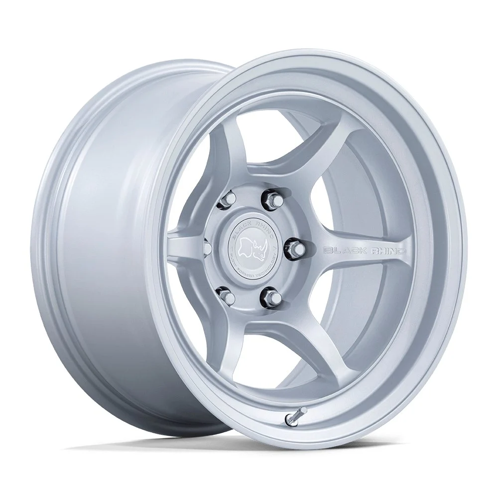 Black Rhino BR011 Shogun in Hyper Silver - photo may show a different lug count; this part is 5x127